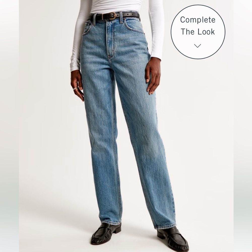 Abercrombie 90s Straight ultra high Rise